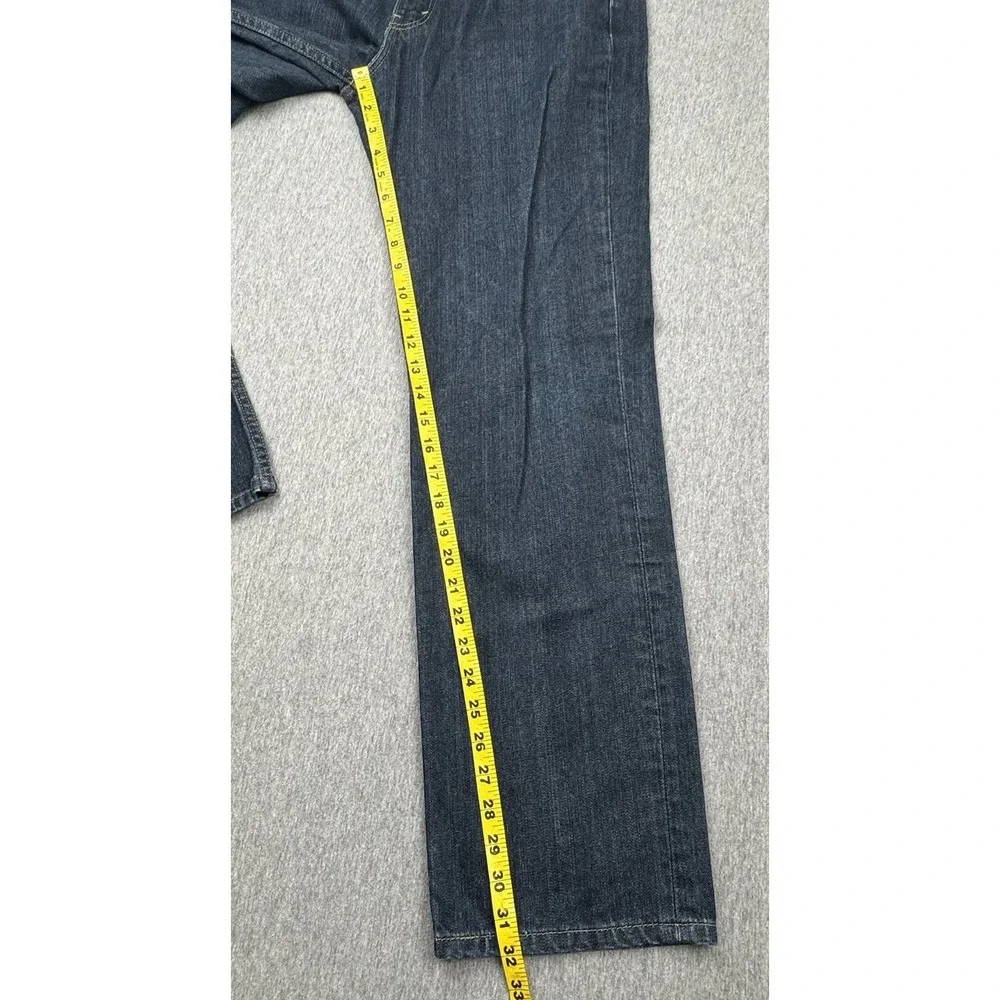 Levi's 514 Jeans Straight Mens Sz 33x32 Fits 34x32 Dark Wash Blue Jeans‎